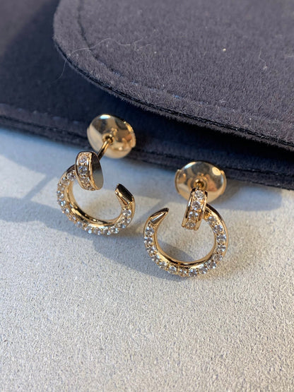 [Leaves]JUSTE EARRINGS GOLD DIAMONDS