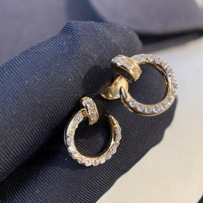 [Leaves]JUSTE EARRINGS GOLD DIAMONDS