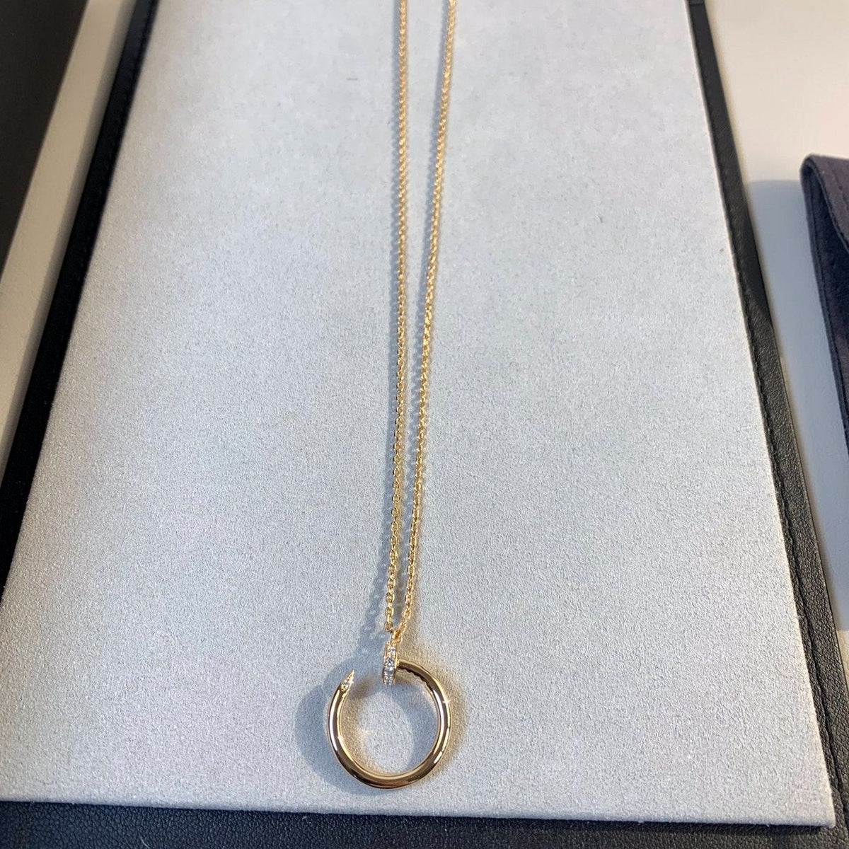 [Leaves]JUSTE NECKLACE PINK GOLD