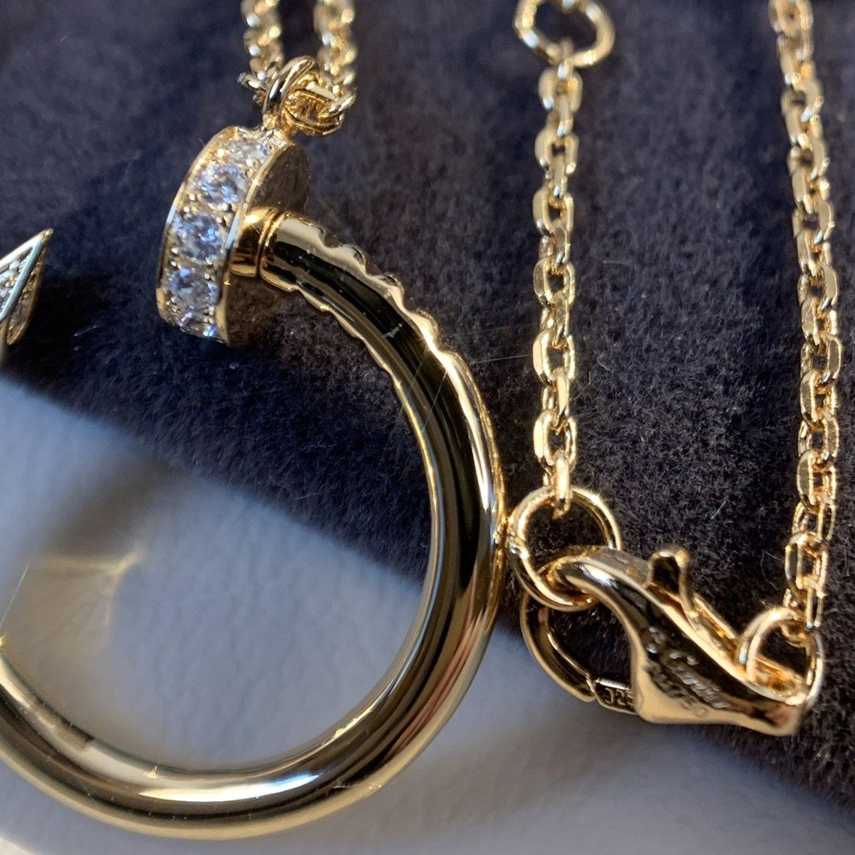 [Leaves]JUSTE NECKLACE PINK GOLD