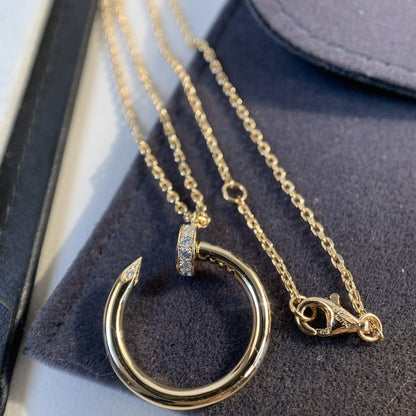 [Leaves]JUSTE NECKLACE PINK GOLD