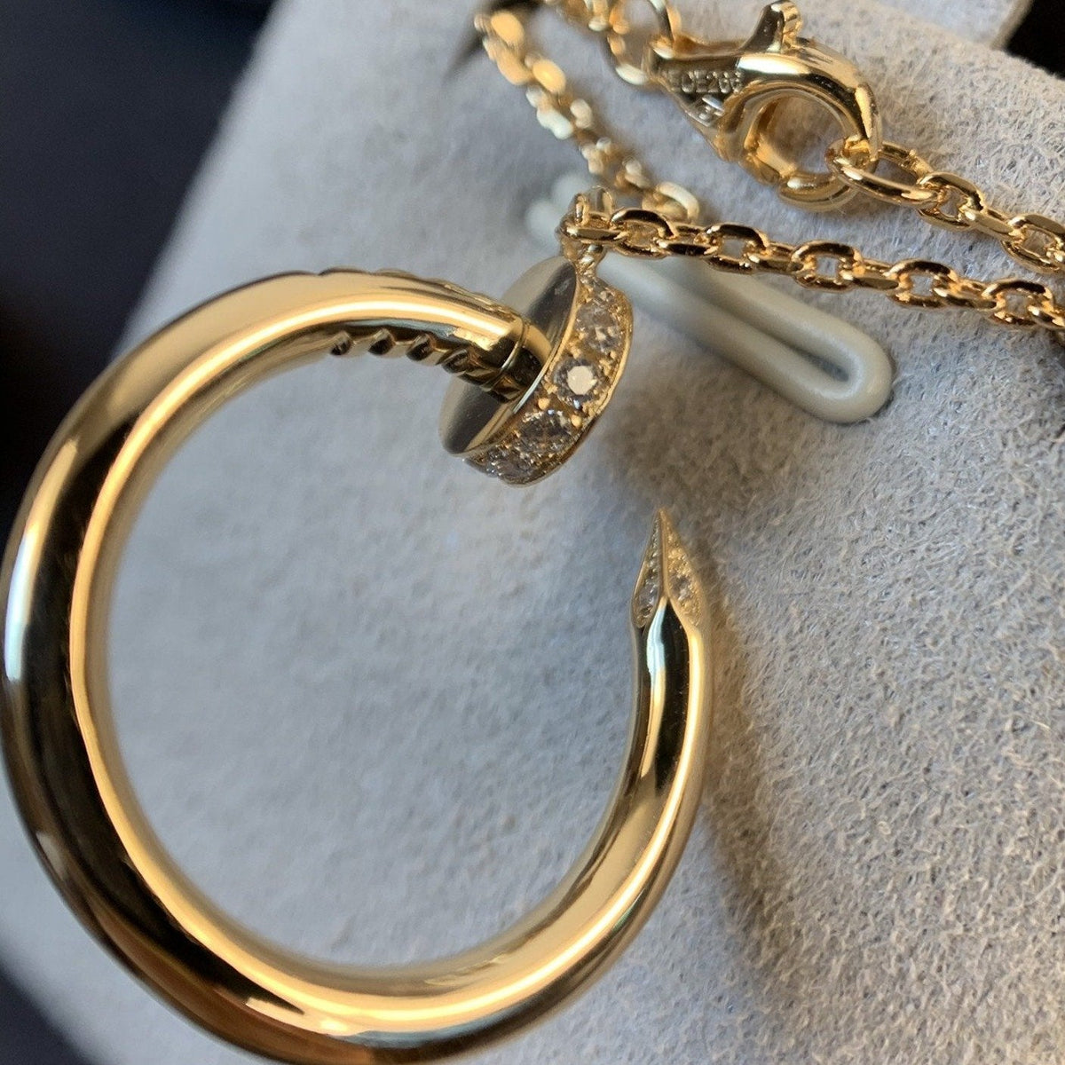 [Leaves]JUSTE NECKLACE PINK GOLD