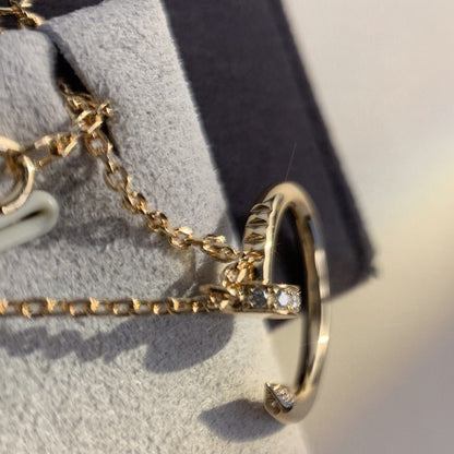 [Leaves]JUSTE NECKLACE PINK GOLD