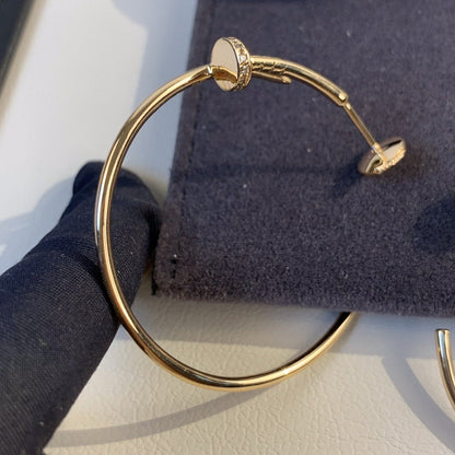 [Leaves]JUSTE EARRINGS GOLD DIAMONDS 1.8MM