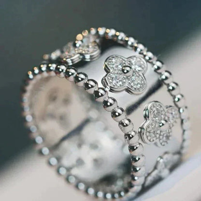 [Leaves]CLOVER KALEIDOSCOPE RING 10MM