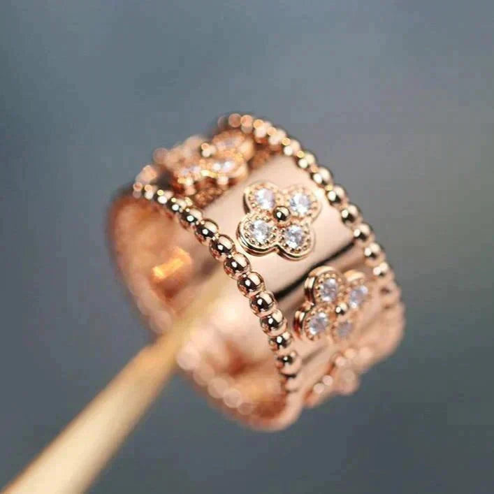[Leaves]CLOVER KALEIDOSCOPE RING 10MM