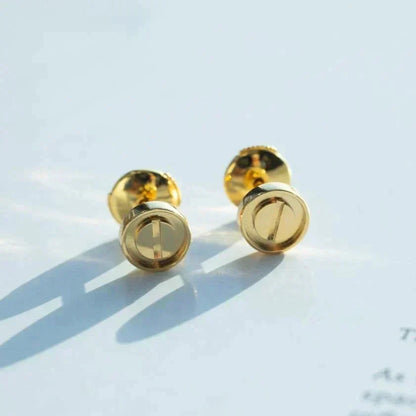 [Leaves]LOVE EARRINGS GOLD 10MM