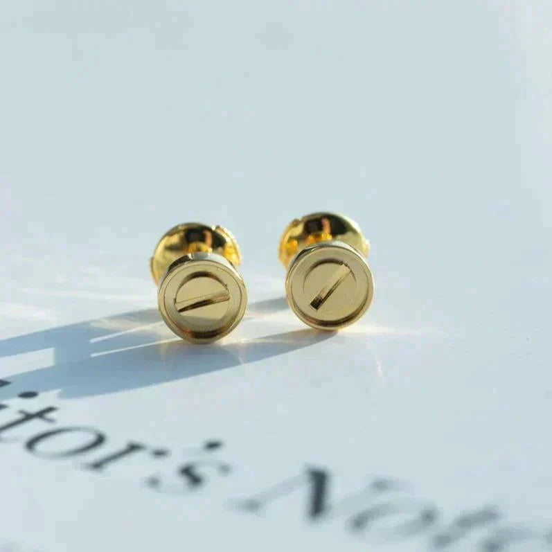 [Leaves]LOVE EARRINGS GOLD 10MM