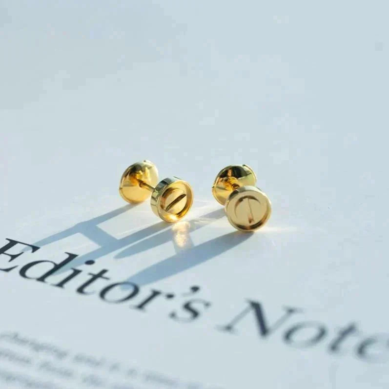 [Leaves]LOVE EARRINGS GOLD 10MM