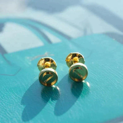 [Leaves]LOVE EARRINGS GOLD 10MM