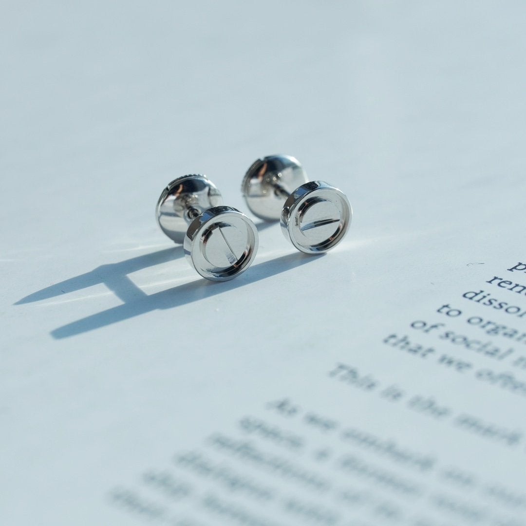 [Leaves]LOVE EARRINGS SILVER 10MM