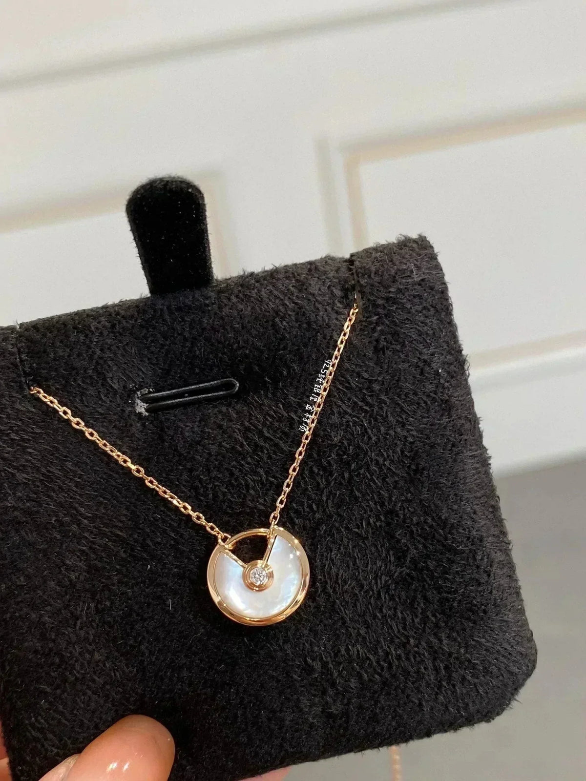 [Leaves]AMULETTE ROSE GOLD MOP NECKLACE