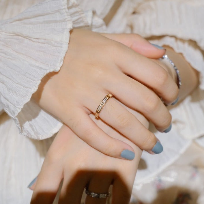 [Leaves]LOVE RING 2.65MM DIAMOND