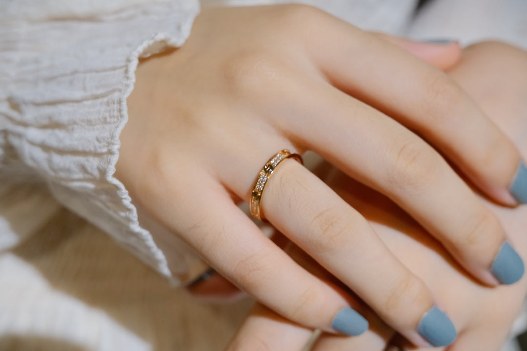 [Leaves]LOVE RING 2.65MM DIAMOND