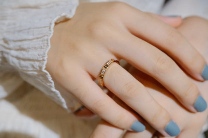 [Leaves]LOVE RING 2.65MM DIAMOND