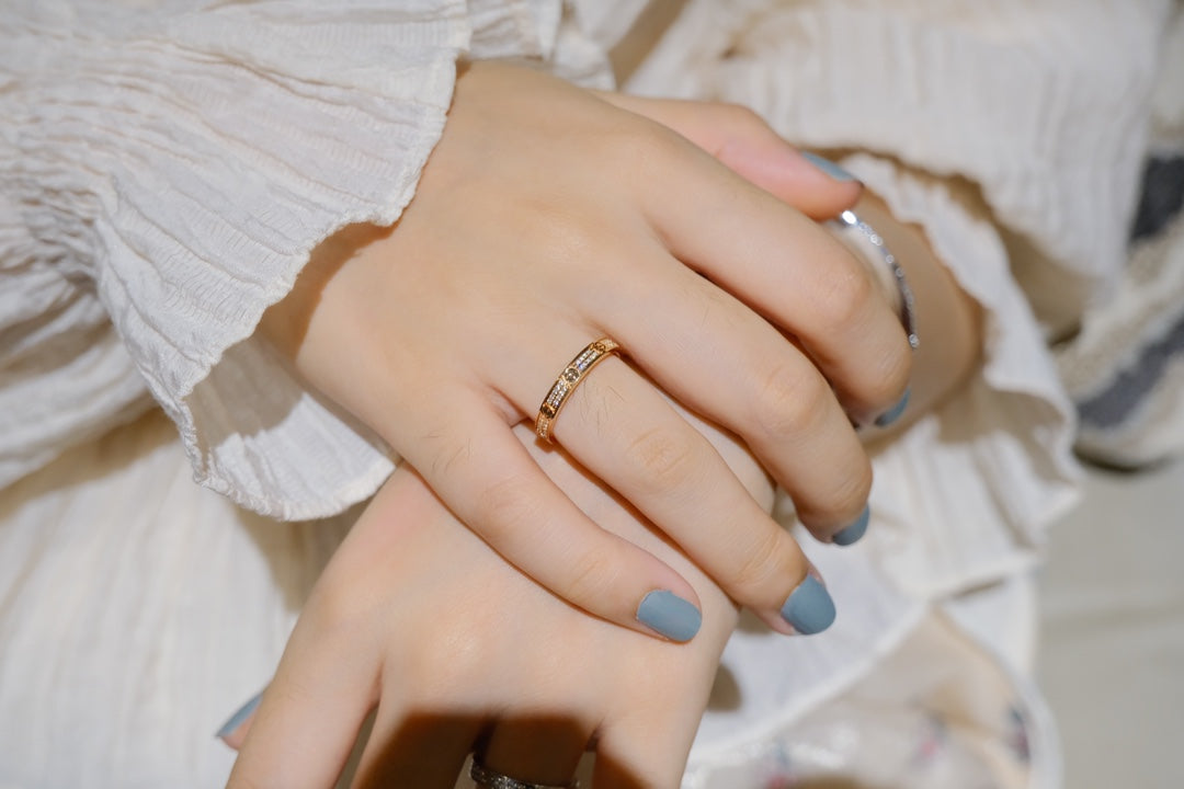 [Leaves]LOVE RING 2.65MM DIAMOND