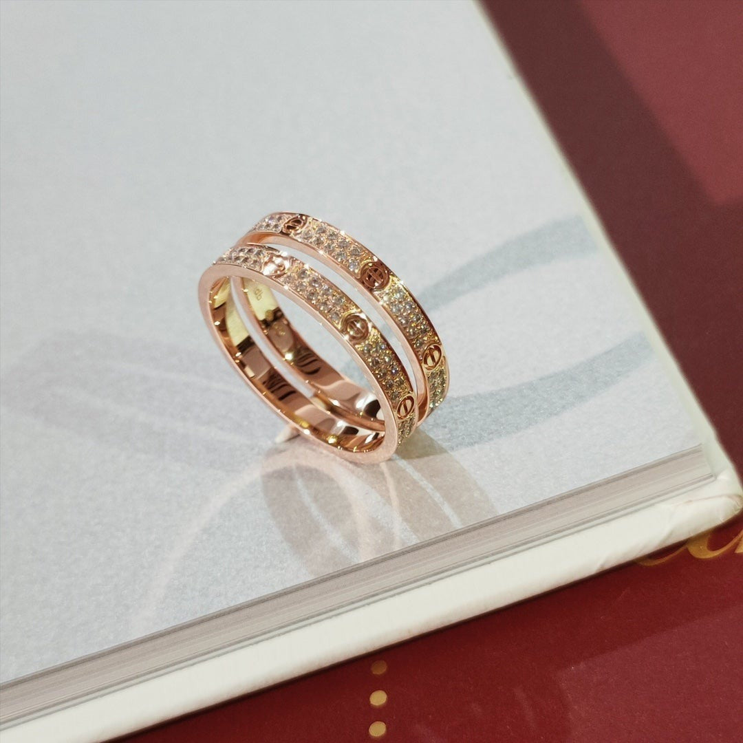 [Leaves]LOVE RING 2.65MM DIAMOND