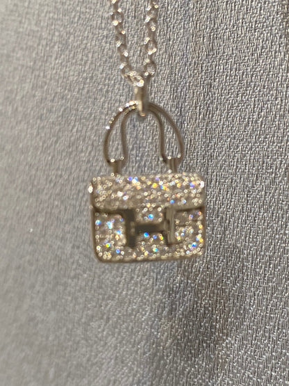 [Leaves]CONSTANCE PEDANT DIAMOND NECKLACE