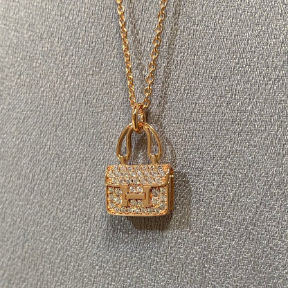 [Leaves]CONSTANCE PEDANT DIAMOND NECKLACE