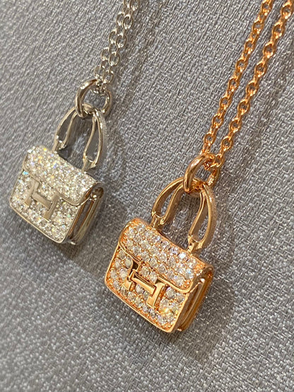 [Leaves]CONSTANCE PEDANT DIAMOND NECKLACE