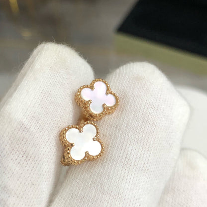 [Leaves]CLOVER MINI GOLD EARRINGS