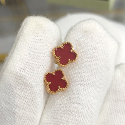 [Leaves]CLOVER MINI GOLD EARRINGS