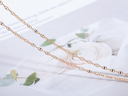 [Leaves]ECHAPPEE NECKLACE ROSE GOLD
