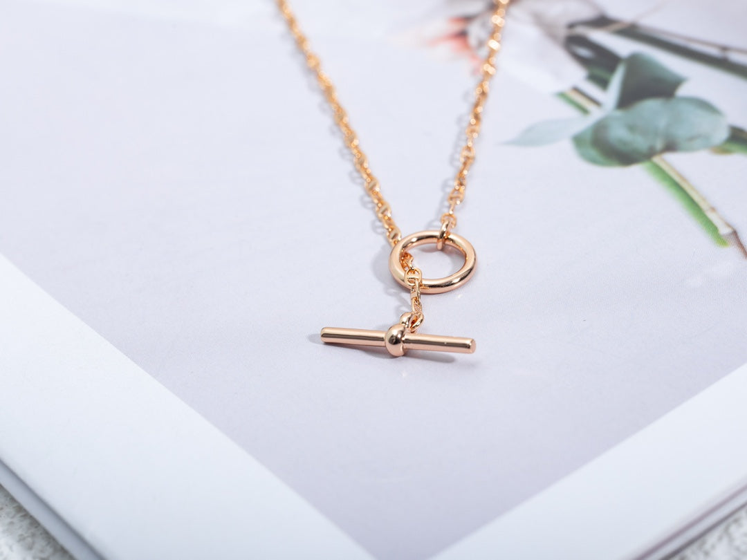 [Leaves]ECHAPPEE NECKLACE ROSE GOLD
