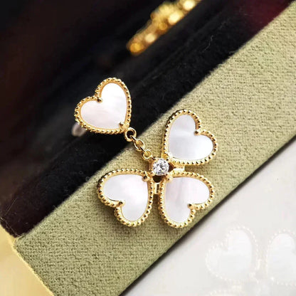 [Leaves]CLOVER SWEET WHITE MOP EARRINGS