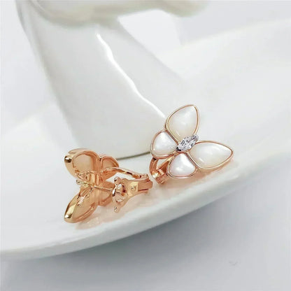 [Leaves]BUTTERFLY MOP DIAMOND EARRINGS