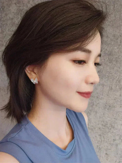 [Leaves]BUTTERFLY MOP DIAMOND EARRINGS