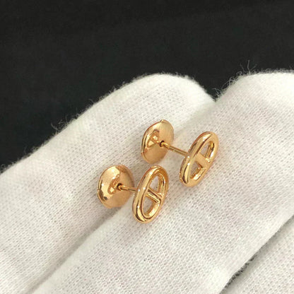 [Leaves]CHAINE SMALL EARRINGS GOLD AND SILVER