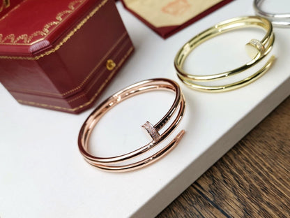 [Leaves]JUSTE BRACELET 3.5MM DOUBLE ROW DIAMOND