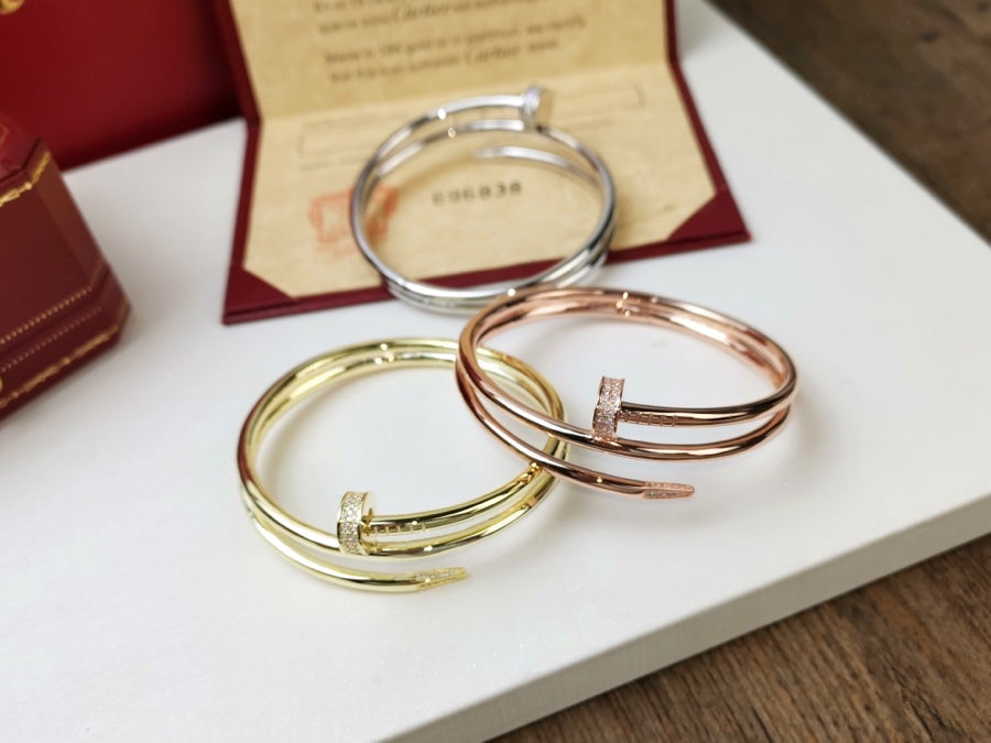 [Leaves]JUSTE BRACELET 3.5MM DOUBLE ROW DIAMOND