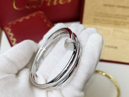 [Leaves]JUSTE BRACELET 3.5MM DOUBLE ROW DIAMOND