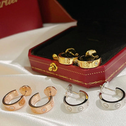 [Leaves]LOVE EARRINGS 5.7MM 2 DIAMONDS