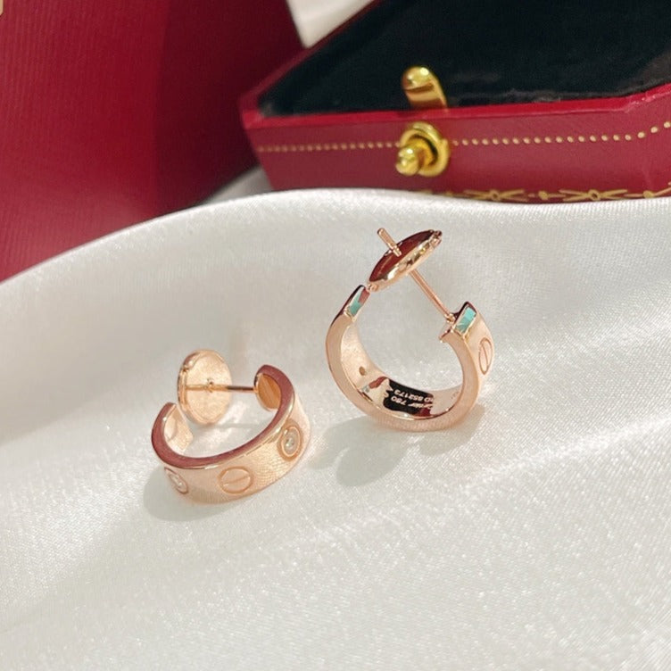 [Leaves]LOVE EARRINGS 5.7MM 2 DIAMONDS