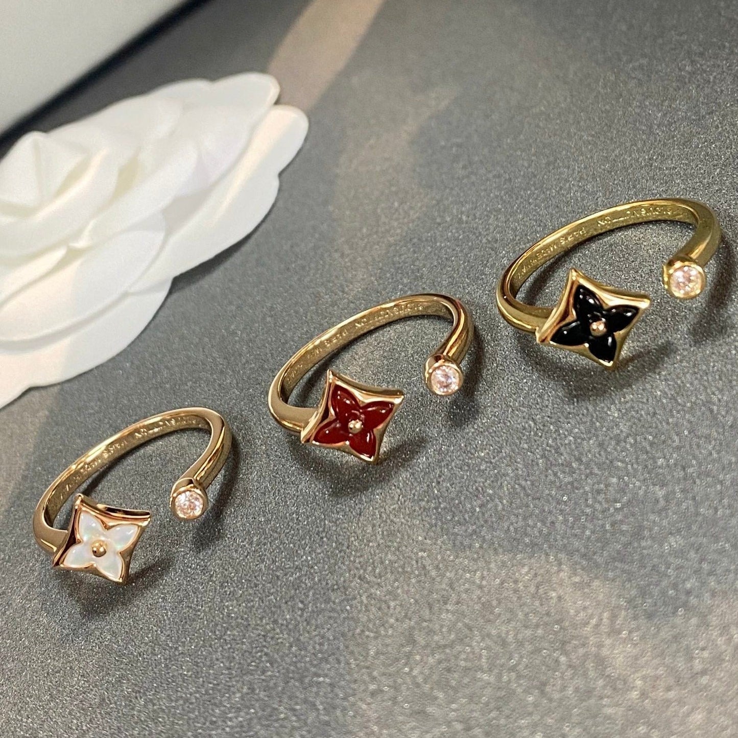 [Leaves]STAR 1 DIAMOND OPEN RING