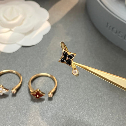 [Leaves]STAR 1 DIAMOND OPEN RING