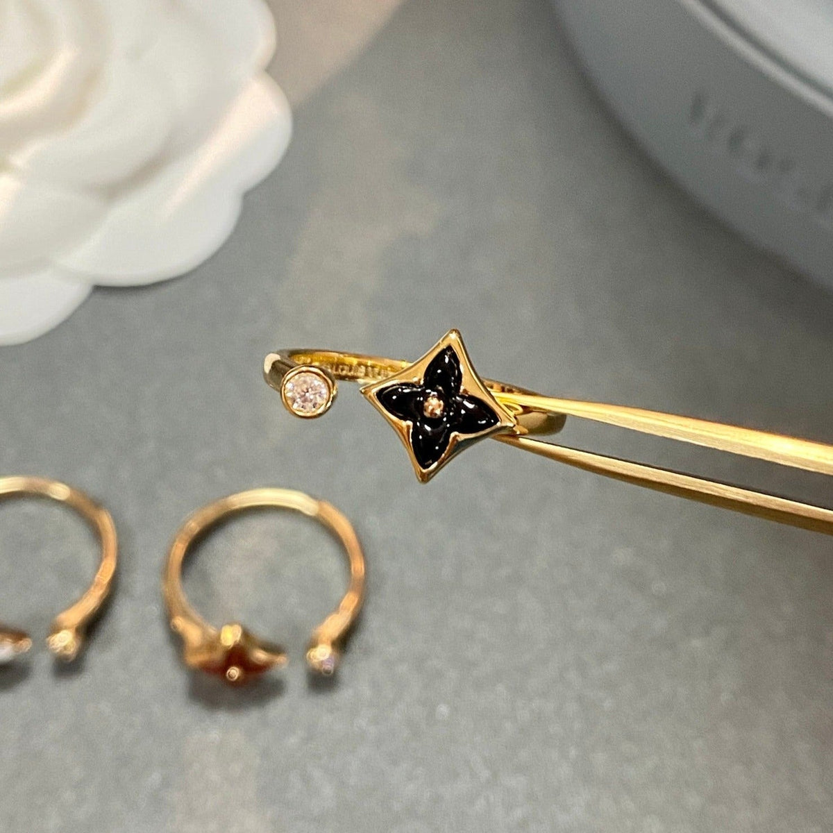[Leaves]STAR 1 DIAMOND OPEN RING