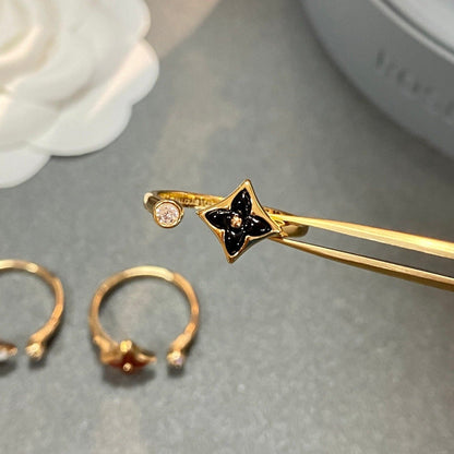 [Leaves]STAR 1 DIAMOND OPEN RING