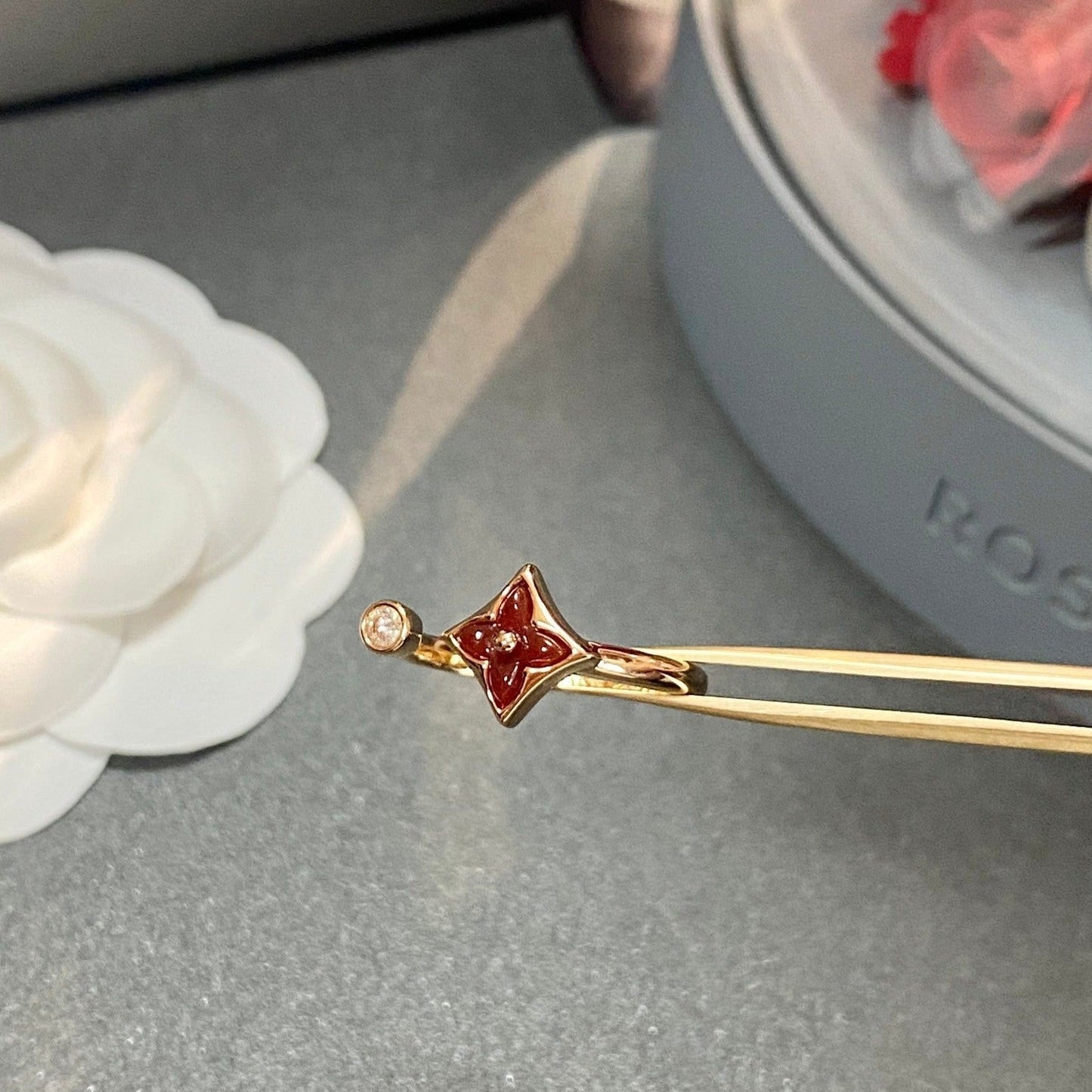 [Leaves]STAR 1 DIAMOND OPEN RING