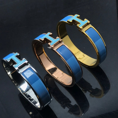 [Leaves]H BRACELET BLUE RAINBOW CERAMIC