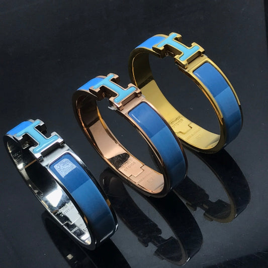 [Leaves]H BRACELET BLUE RAINBOW CERAMIC