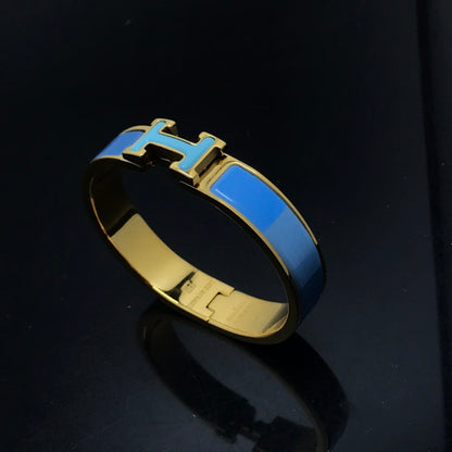 [Leaves]H BRACELET BLUE RAINBOW CERAMIC