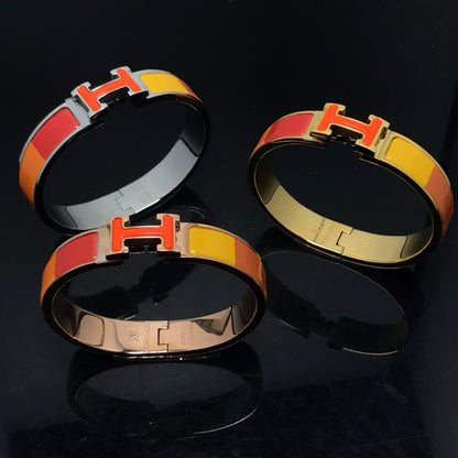 [Leaves]H BRACELET ORANGE RAINBOW CERAMIC
