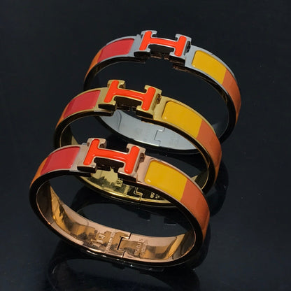 [Leaves]H BRACELET ORANGE RAINBOW CERAMIC
