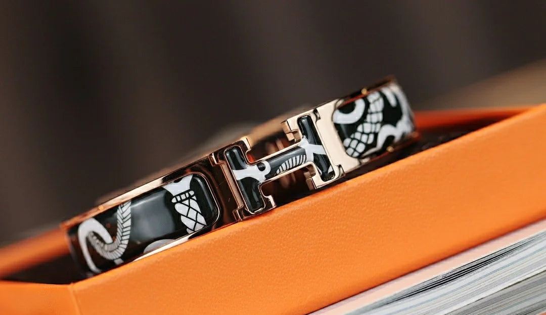 [Leaves]H TARTAN BRACELET 12MM