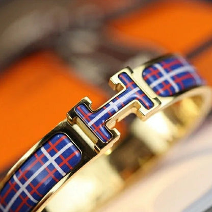 [Leaves]H TARTAN BRACELET 12MM