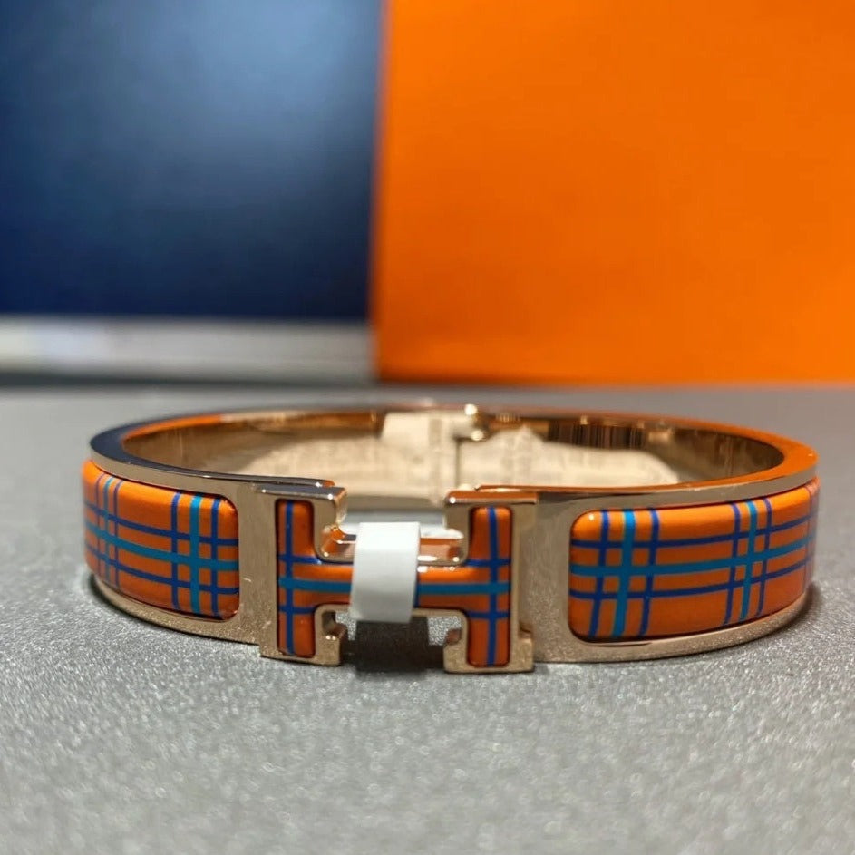 [Leaves]H TARTAN BRACELET 12MM